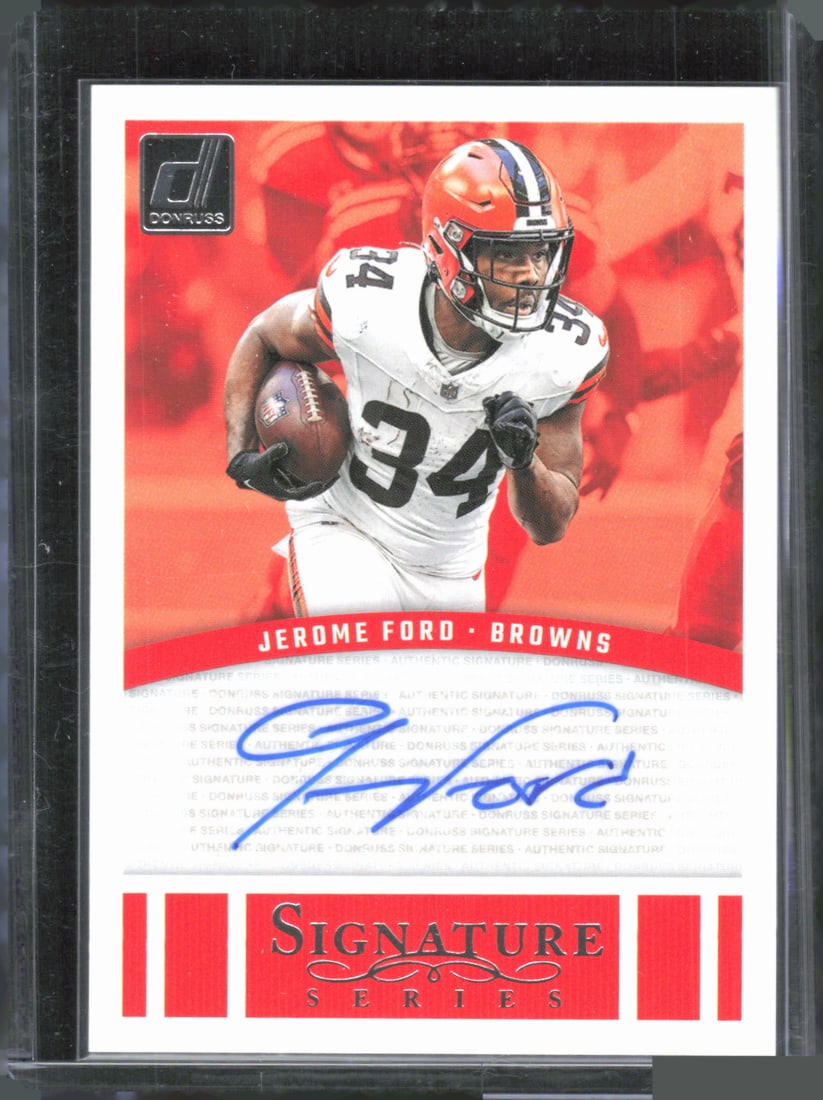 Jerome Ford Signature Series Auto 2024 Panini Donruss #SSE-JFO (1 of 2)