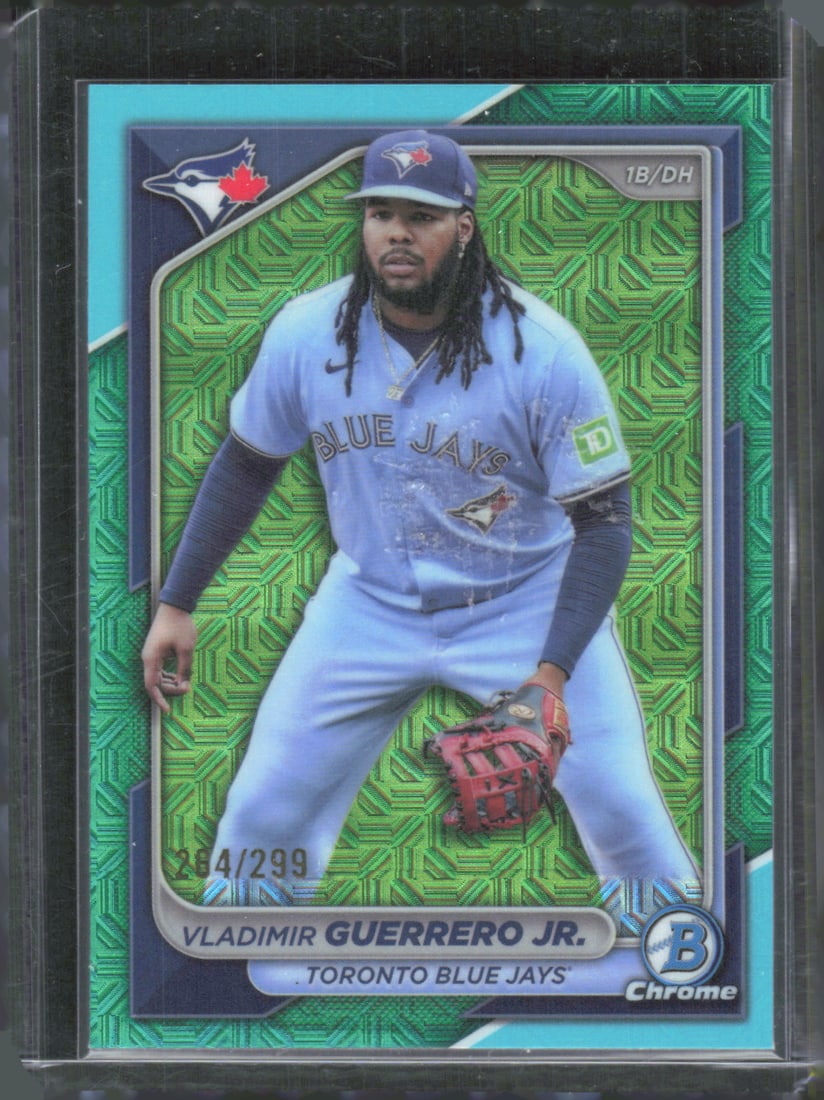 Vladimir Guerrero Jr. Aqua Mega Box Mojo /299 2024 Bowman Chrome #30 (1 of 2)