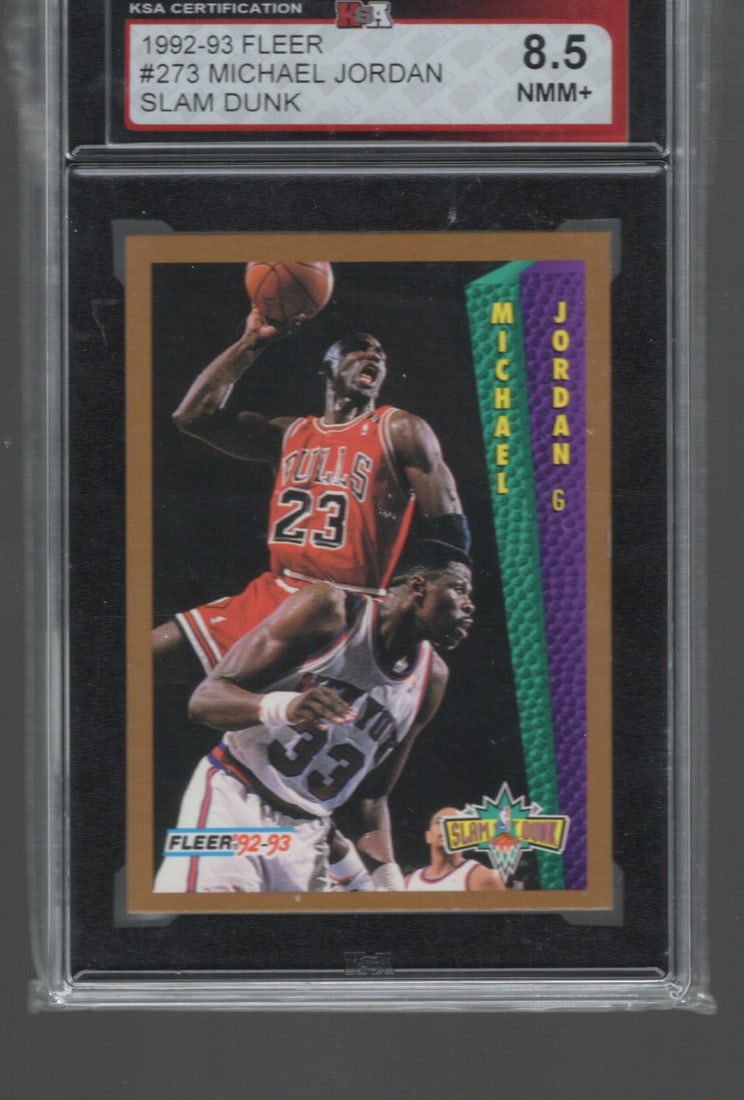 Michael Jordan 1992-93 Fleer #273 KSA 8.5 (1 of 2)