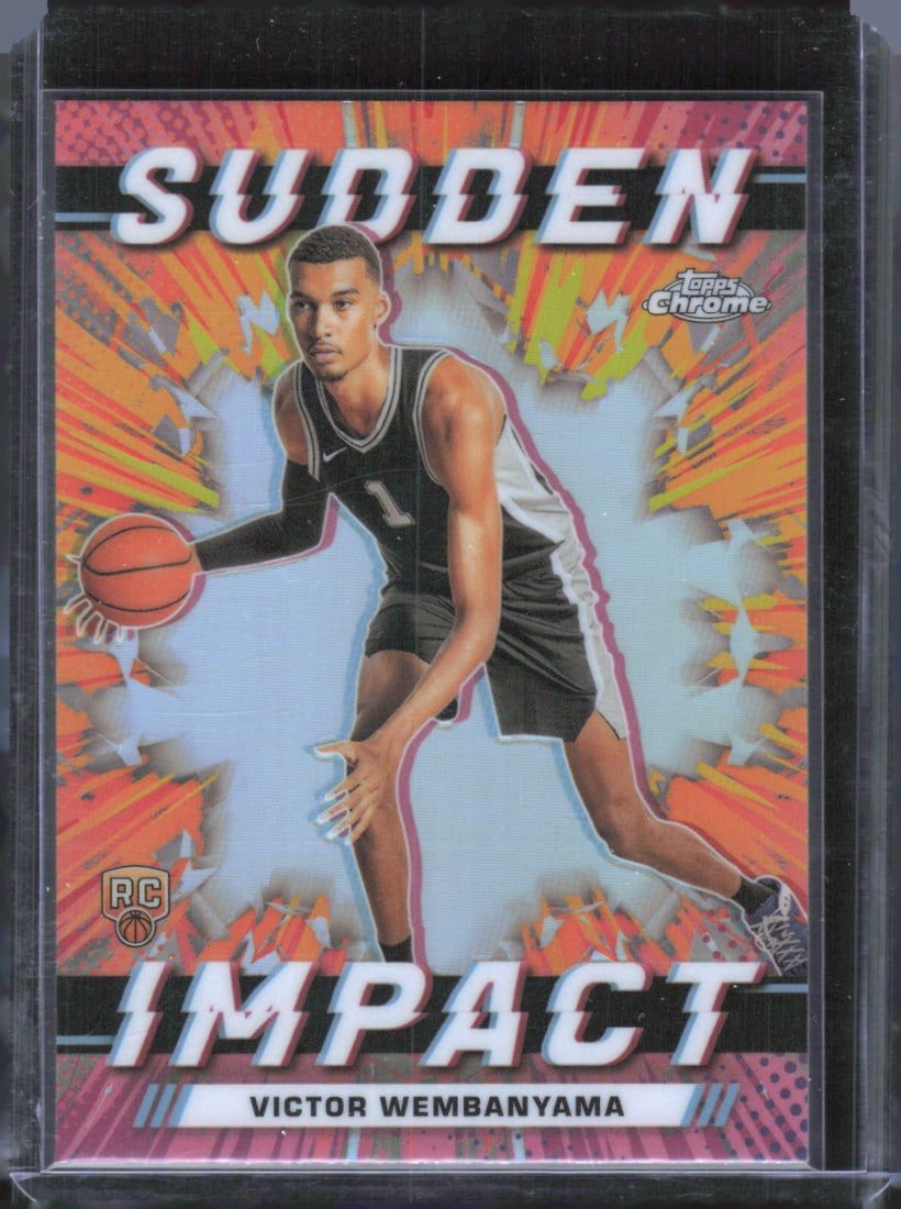 2023-24 Topps Chrome #SI-1 Victor Wembanyama Sudden Impact Refractor RC (1 of 2)