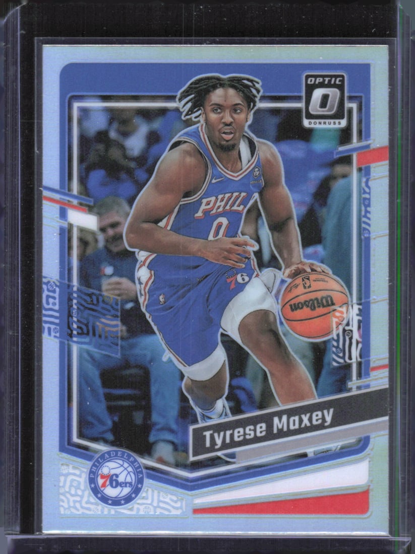 2023-24 Donruss Optic #70 Tyrese Maxey Silver Holo Prizm: 2023-24 Donruss Optic #70 Tyrese Maxey Silver Holo Prizm
