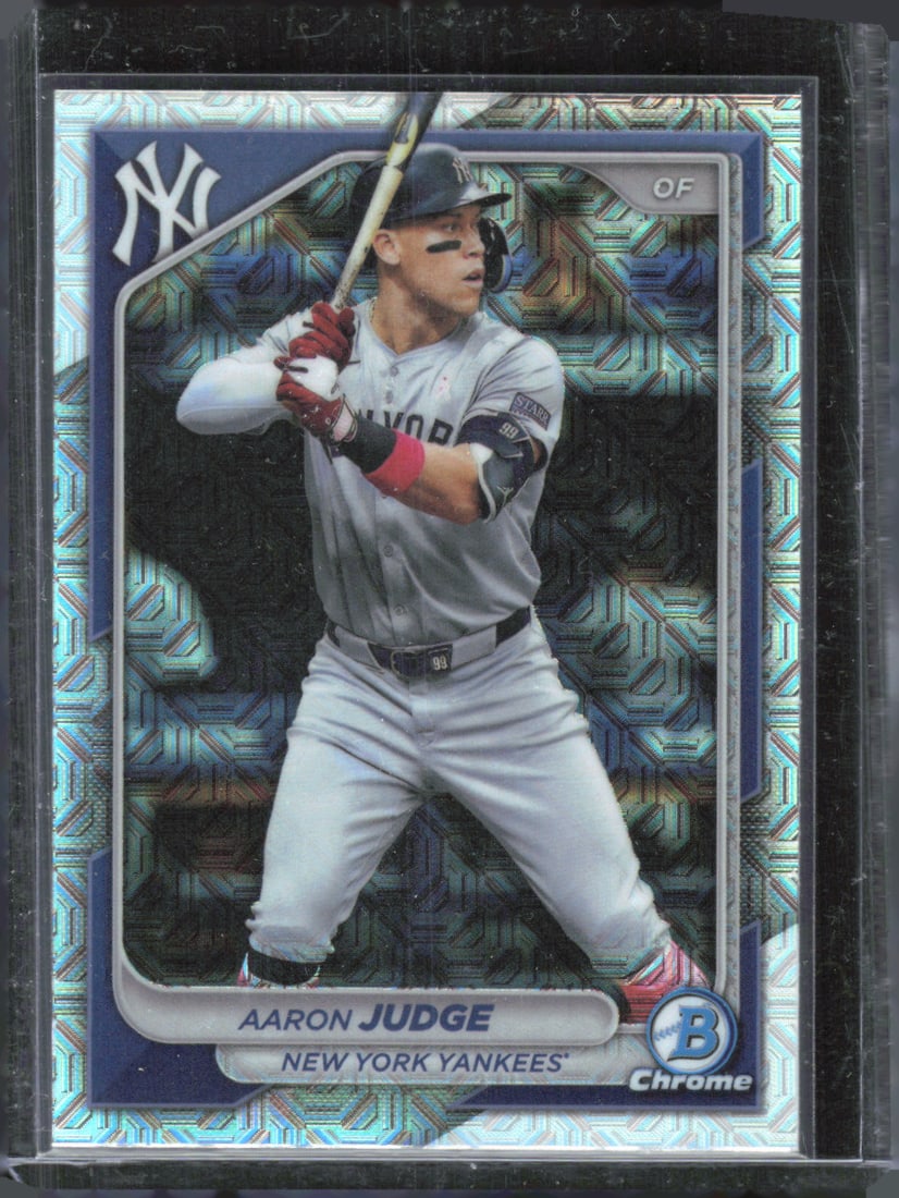 2024 Bowman Chrome #80 Aaron Judge Mojo Refractors: 2024 Bowman Chrome #80 Aaron Judge Mojo Refractors