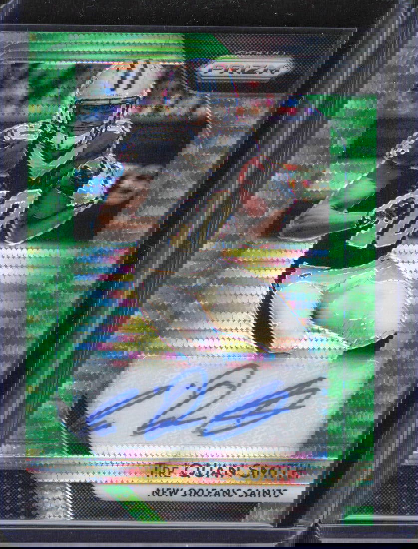 2018 Panini Prizm #RA-TQS Tre'Quan Smith Rookie Autographs Green Pulsar Prizm: 2018 Panini Prizm #RA-TQS Tre'Quan Smith Rookie Autographs Green Pulsar Prizm