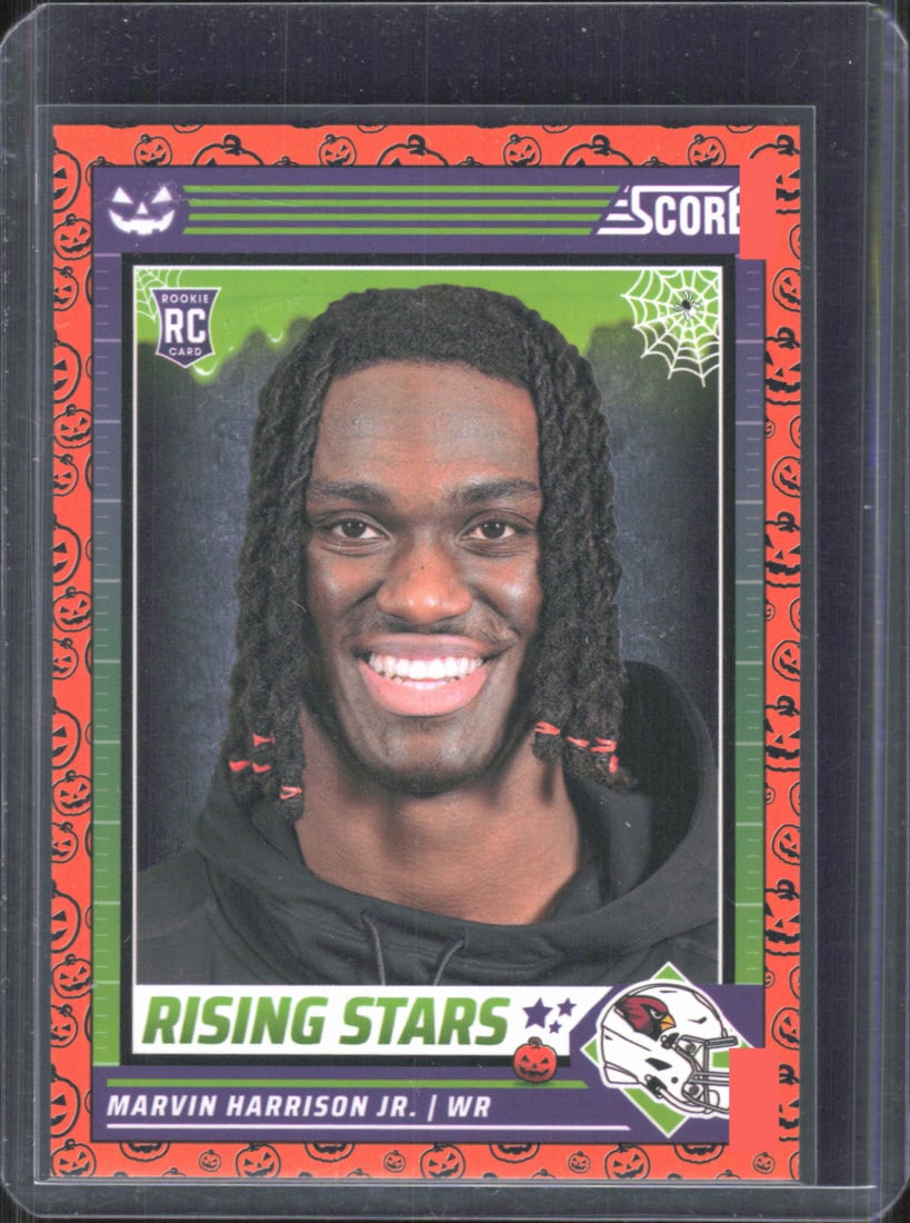 2024 Score-A-Treat #38 Marvin Harrison Jr. A-Treat - Rising Stars Orange Pumpkin: 2024 Score-A-Treat #38 Marvin Harrison Jr. A-Treat - Rising Stars Orange Pumpkin