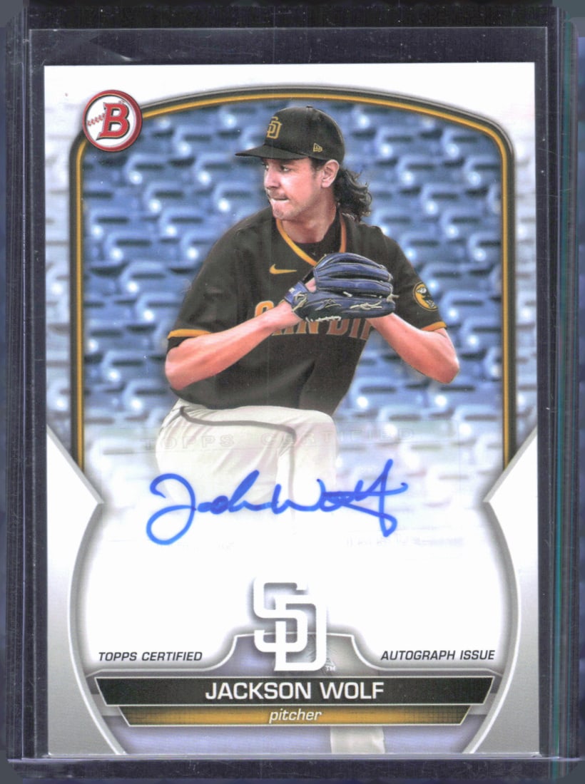 2023 Bowman #PPA-JWF Jackson Wolf Prospects Autographs: 2023 Bowman #PPA-JWF Jackson Wolf Prospects Autographs