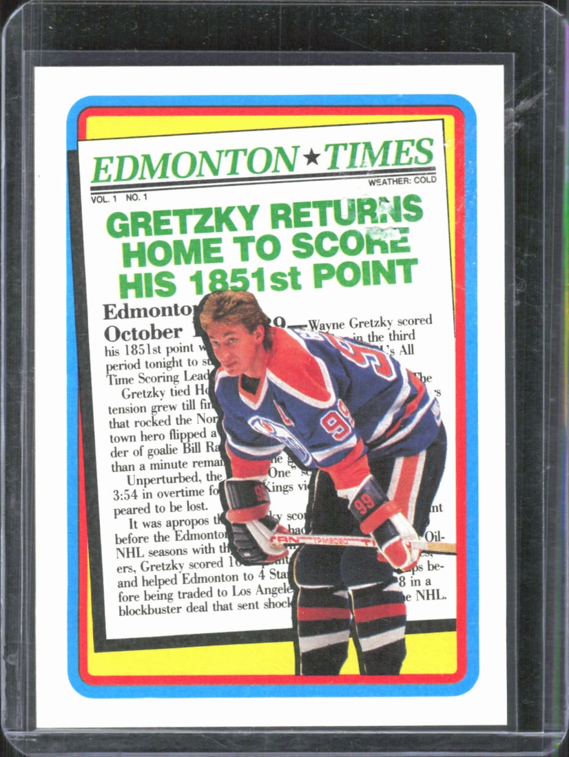 1990-91 Topps #2b Wayne Gretzky: 1990-91 Topps #2b Wayne Gretzky