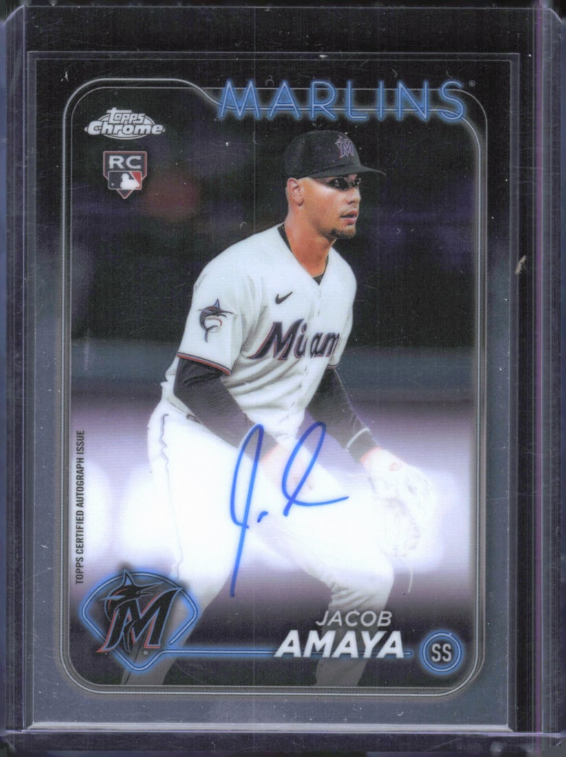 2024 Topps Chrome #RA-JAM Jacob Amaya Rookie Autographs (1 of 2)