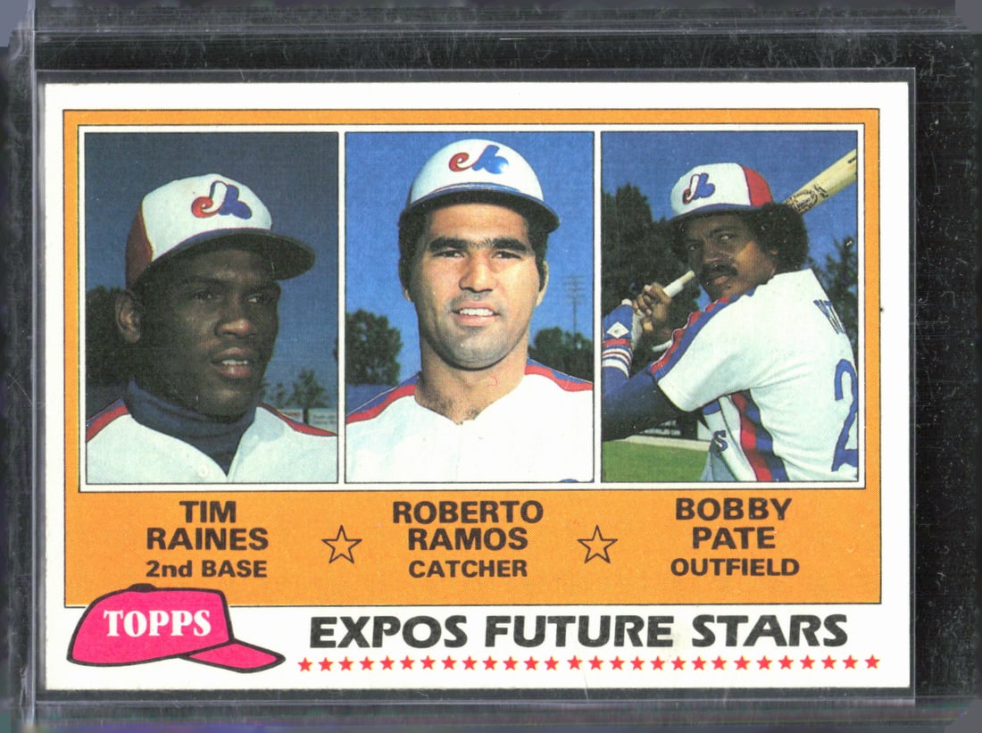 Tim Raines Rookie Card Expos Future Stars 1981 Topps #479 Vintage MLB Baseball Card Hall of Fame (1 of 2)
