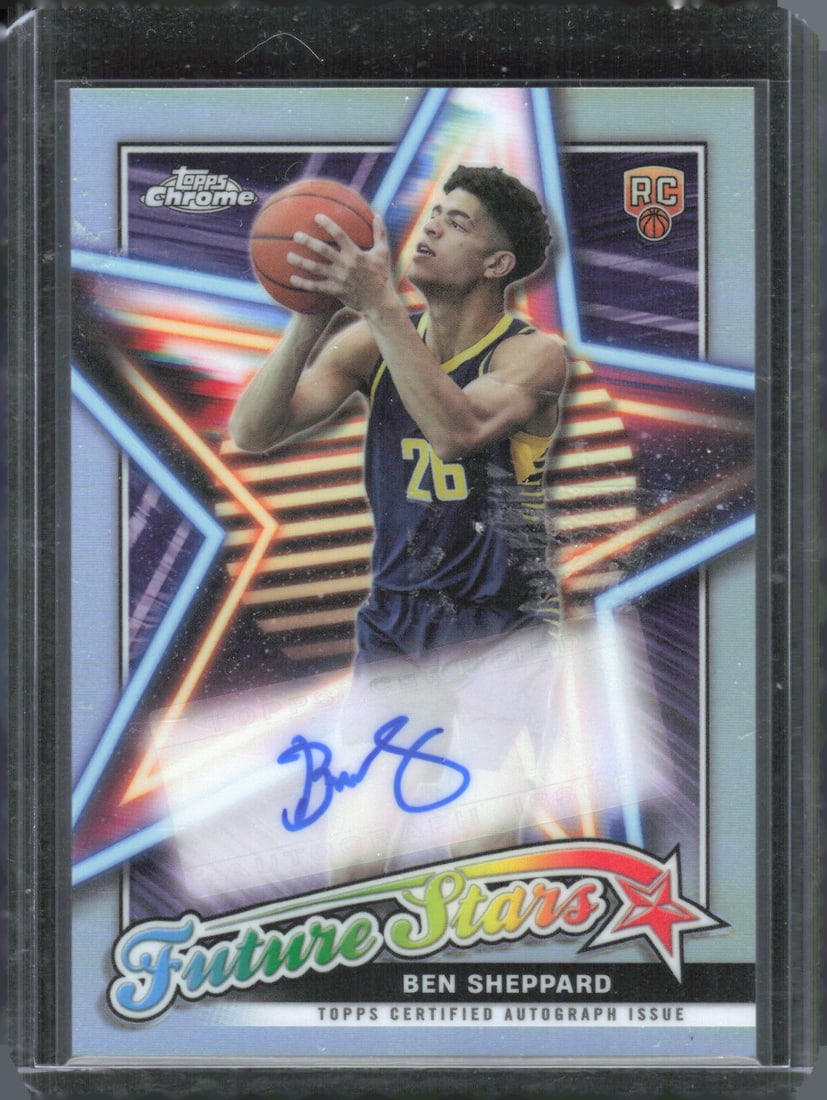 2023-24 Topps Chrome Ben Sheppard Rookie Card Autograph Future Stars #FSA-BES (1 of 2)