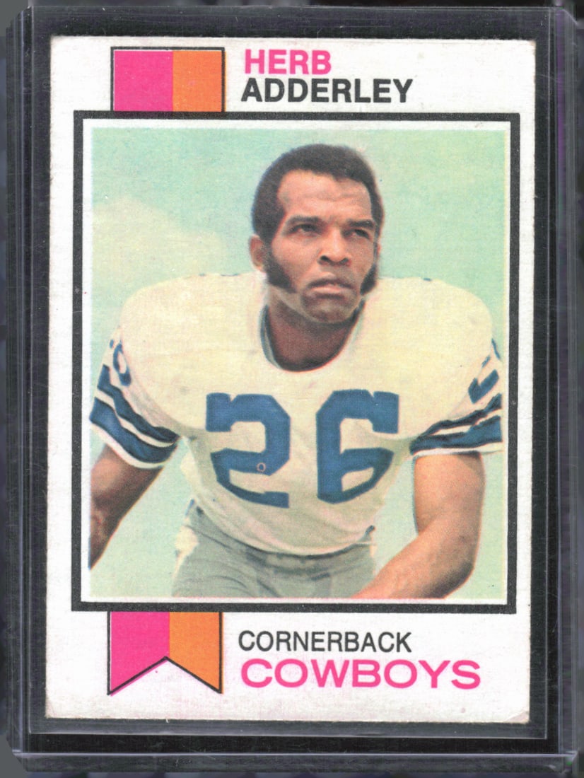 1973 Topps #243 Herb Adderley: 1973 Topps #243 Herb Adderley