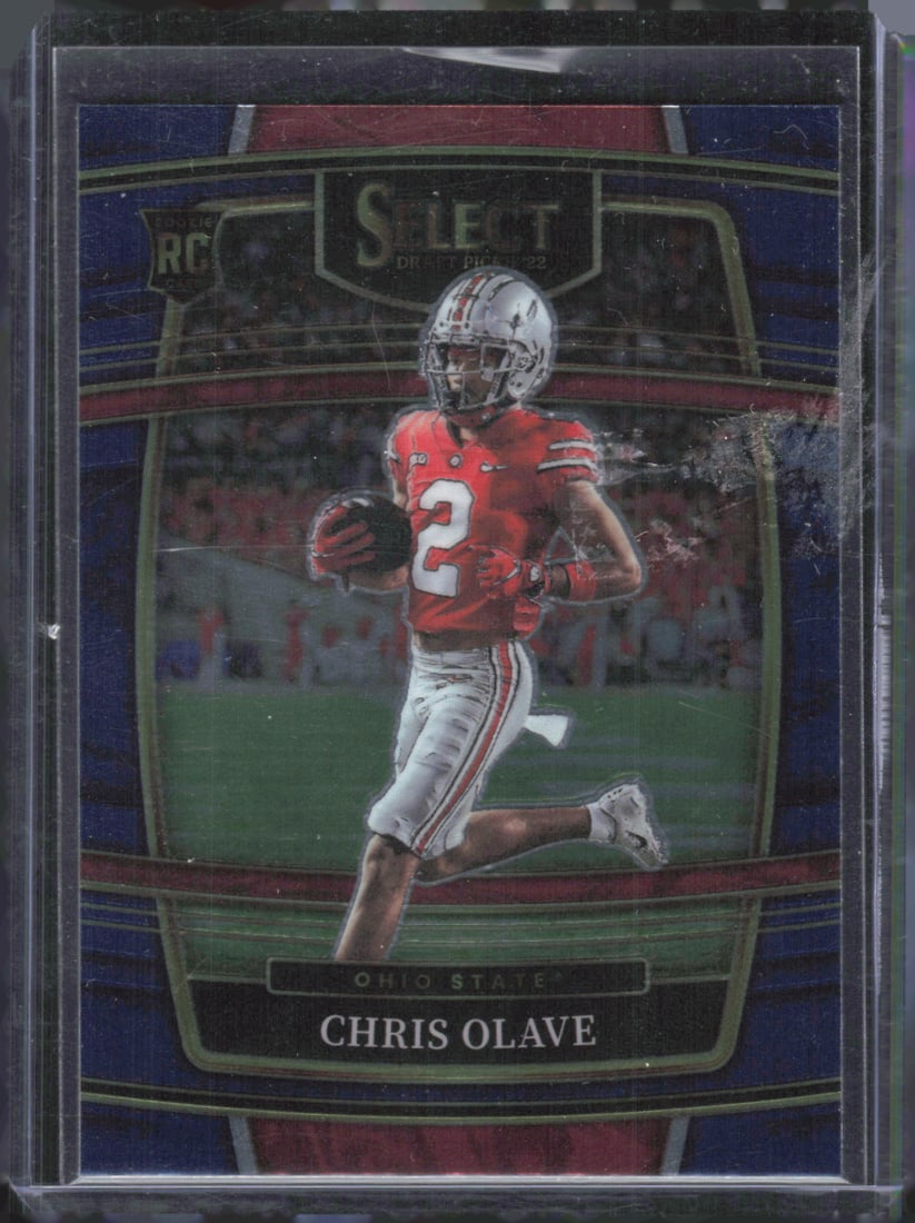 2022 Panini Select Draft Picks #5 Chris Olave Blue (Retail Base) (1 of 2)
