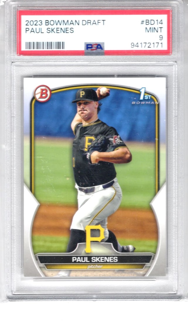 Paul Skenes PSA 9 2023 Bowman Draft #BD14 (1 of 2)