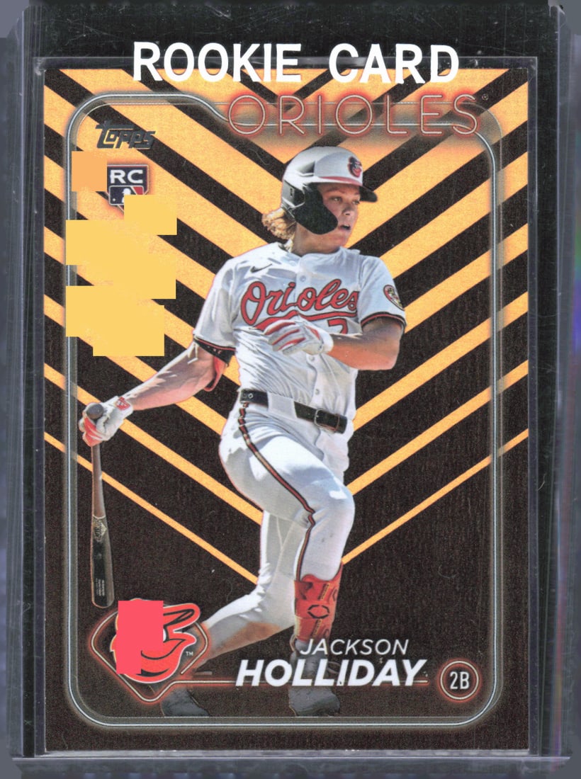 Jackson Holliday Rookie Card 2024 Topps Update Series Holiday Parallel #US50: Jackson Holliday Rookie Card 2024 Topps Update Series Holiday Parallel #US50