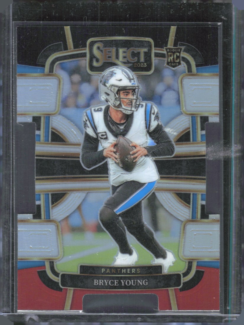 Bryce Young Rookie Card Black & Red Prizm Die-Cut 2023-24 Panini Select (1 of 2)