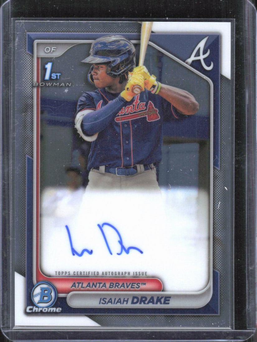 Isaiah Drake 1st Bowman Chrome Auto 2024 Bowman Chrome #CPA-ID (1 of 2)