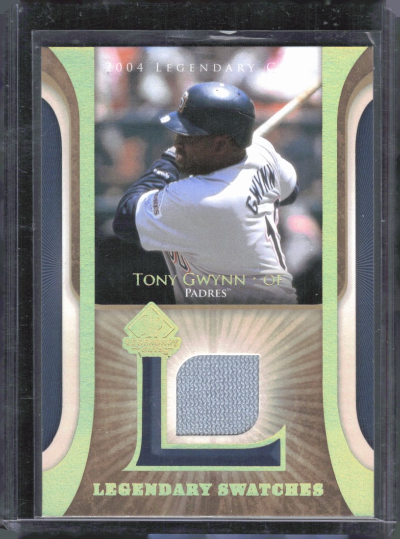 Tony Gwynn Legendary Swatches Game Used Patch 2004 Upper Deck #LSW-TG (1 of 2)
