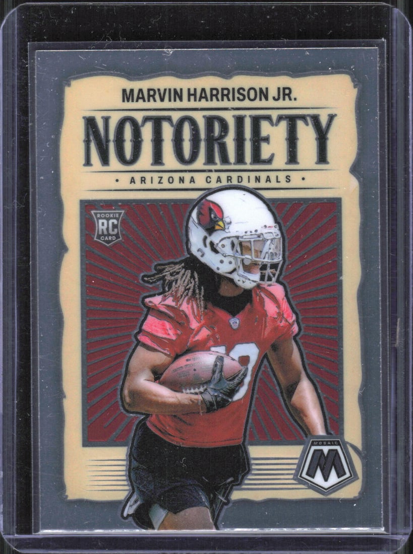 Marvin Harrison Jr. Notoriety RC 2024 Panini Mosaic #22: Marvin Harrison Jr. Notoriety RC 2024 Panini Mosaic #22