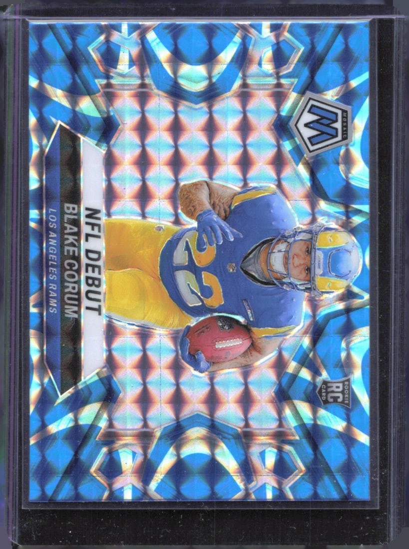 2024 Panini Mosaic #278 Blake Corum Mosaic Reactive Blue RC: 2024 Panini Mosaic #278 Blake Corum Mosaic Reactive Blue RC