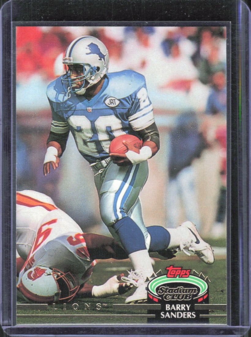 1992 Stadium Club #38 Barry Sanders: 1992 Stadium Club #38 Barry Sanders