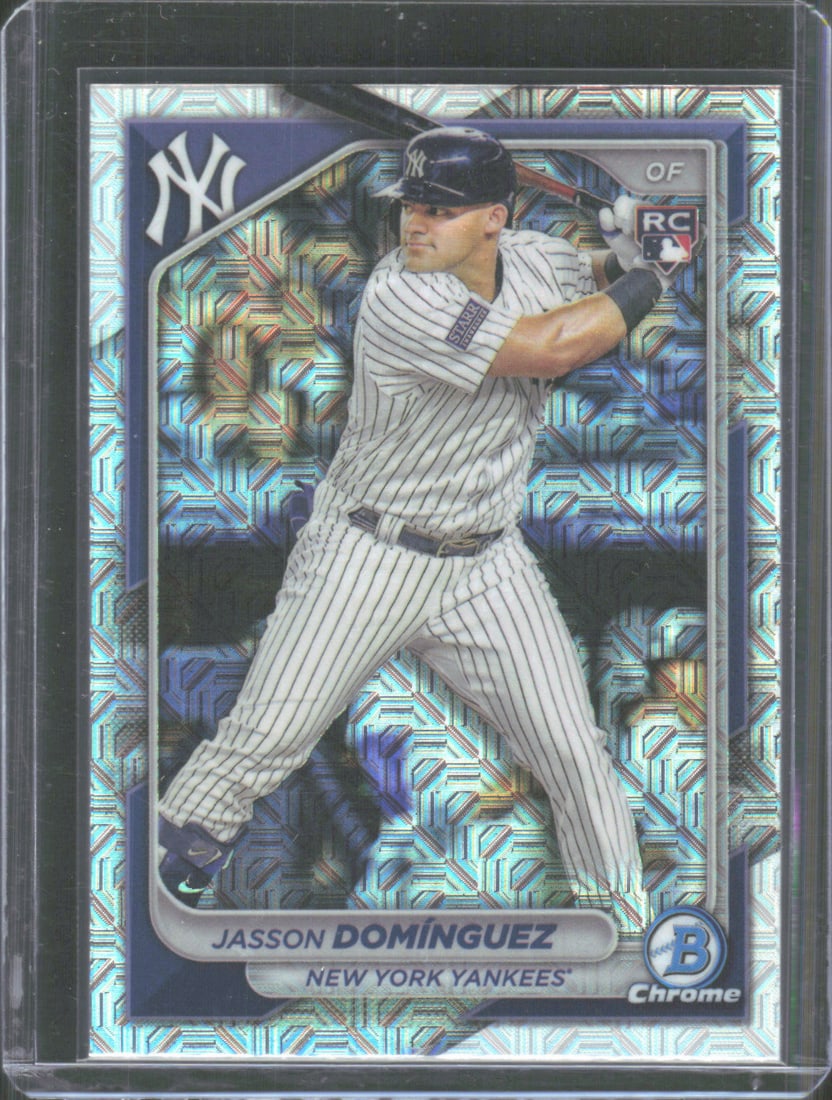 2024 Bowman Chrome #94 Jasson Dominguez Mojo Refractor RC: 2024 Bowman Chrome #94 Jasson Dominguez Mojo Refractor RC