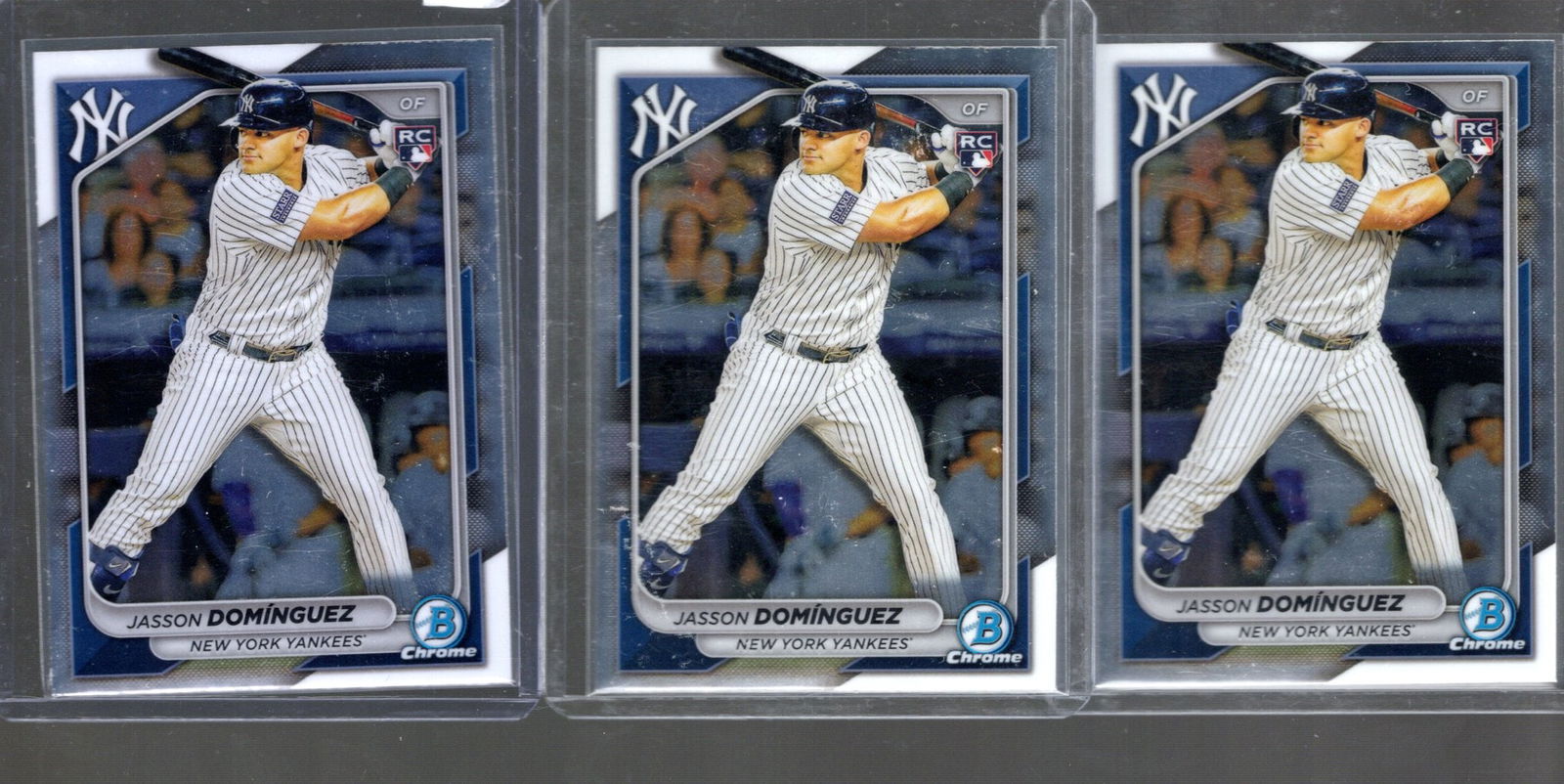 Lot of 3 Jasson Dominguez Bowman Chrome RCs #94 (1 of 2)