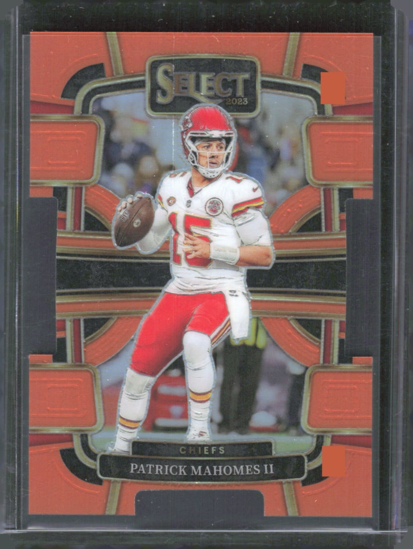 Patrick Mahomes Orange Prizm Die Cut /499 2023 Panini Select #49 (1 of 2)