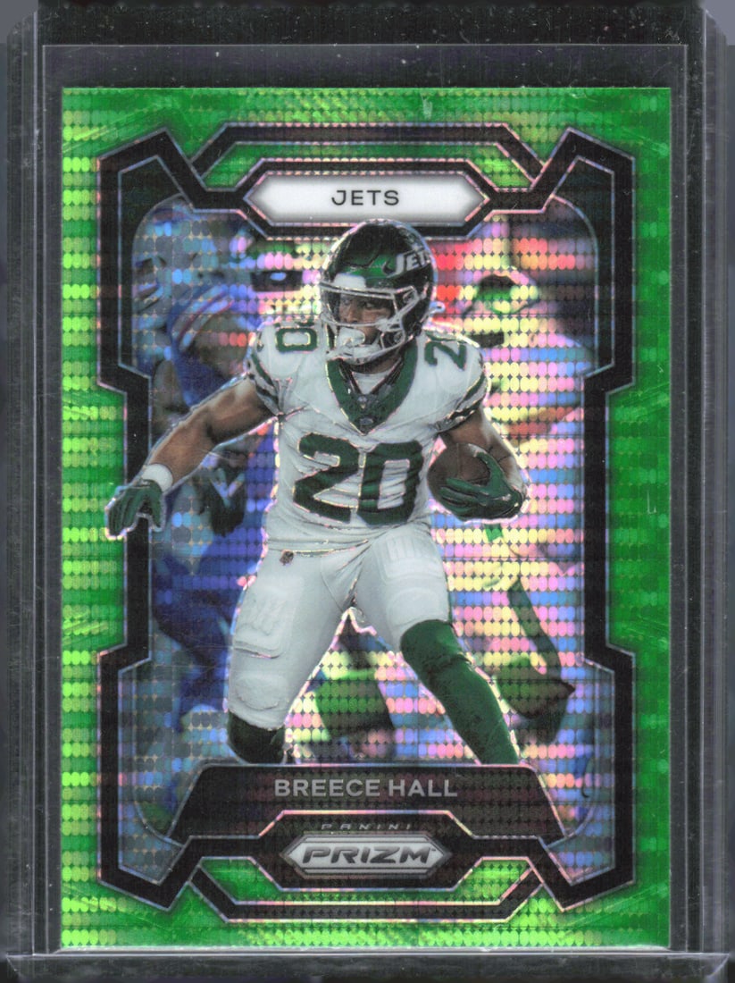 Breece Hall Green Pulsar Prizm 2023 Panini Prizm #232: Breece Hall Green Pulsar Prizm 2023 Panini Prizm #232