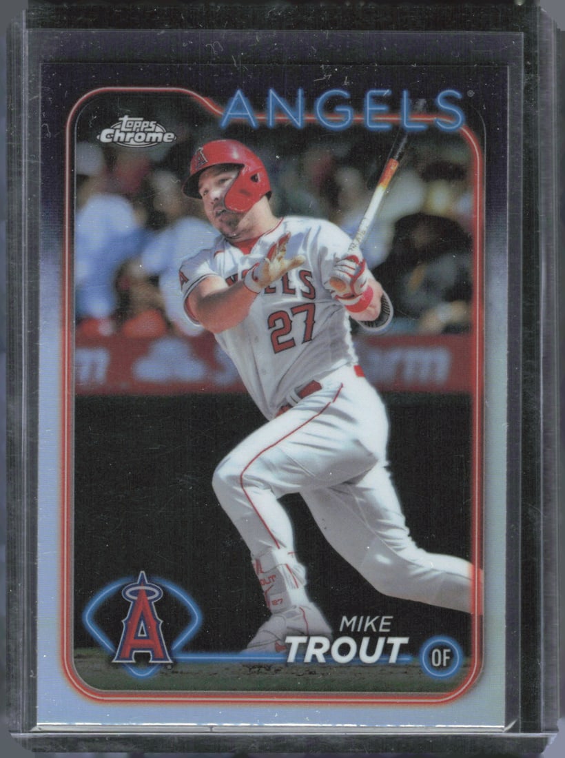 Mike Trout Refractor 2024 Topps Chrome #200 (1 of 2)