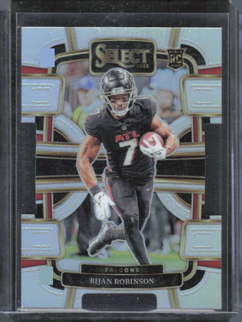 Bijan Robinson Silver Prizm Die Cut RC 2023 Panini Select #4 (1 of 2)