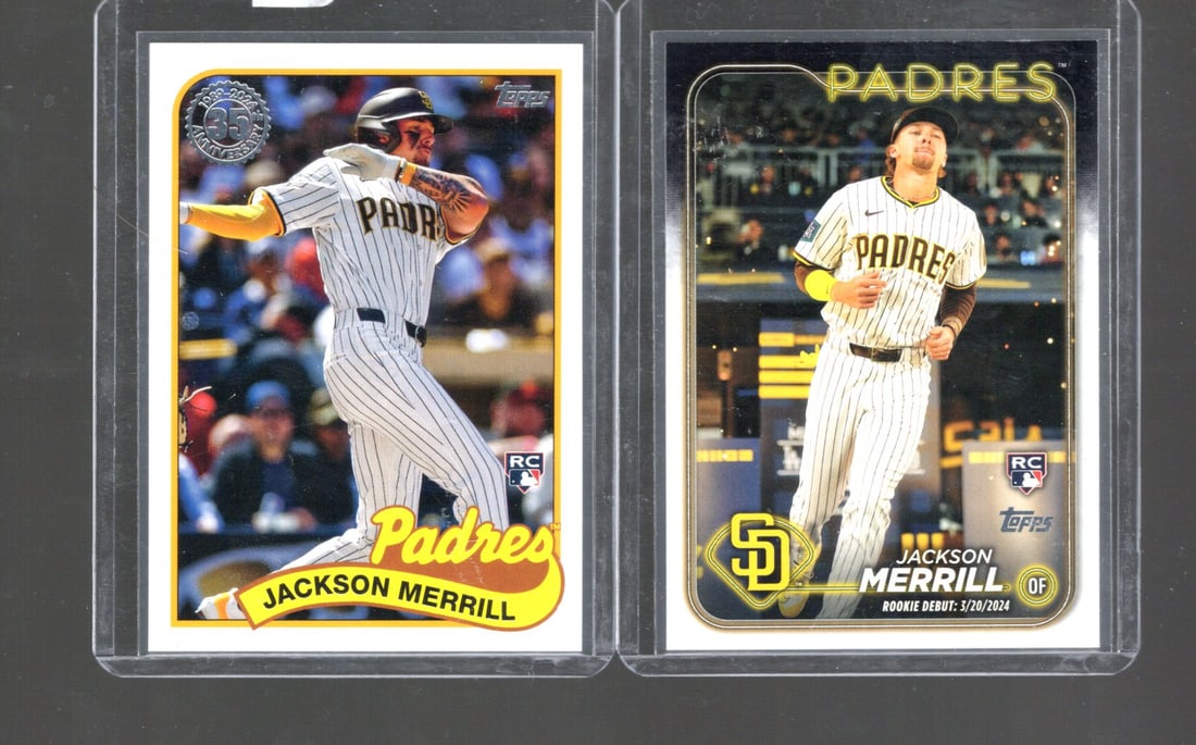 Lot of 2 Jackson Merrill Topps RCs: Lot of 2 Jackson Merrill Topps RCs