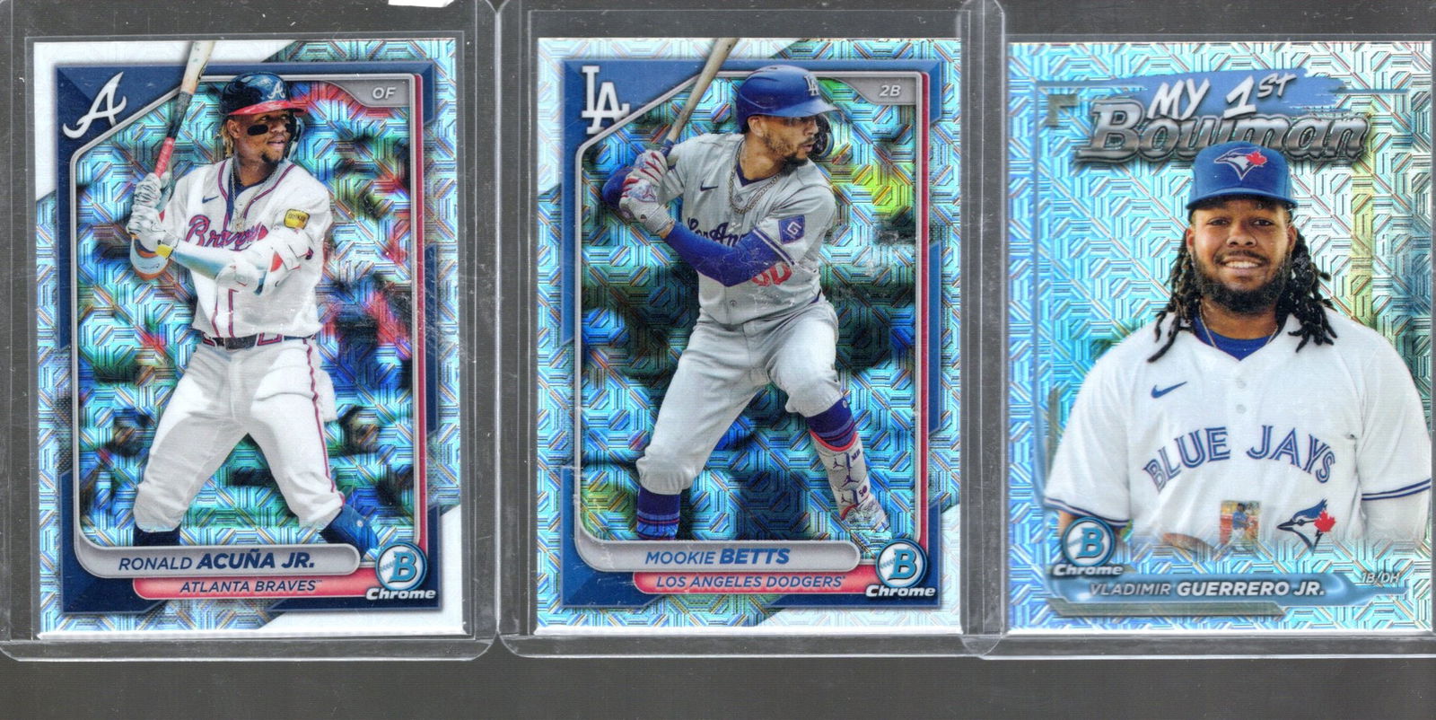 Lot of 3 2024 Bowman Chrome Mega Box Mojo Refractors (1 of 2)