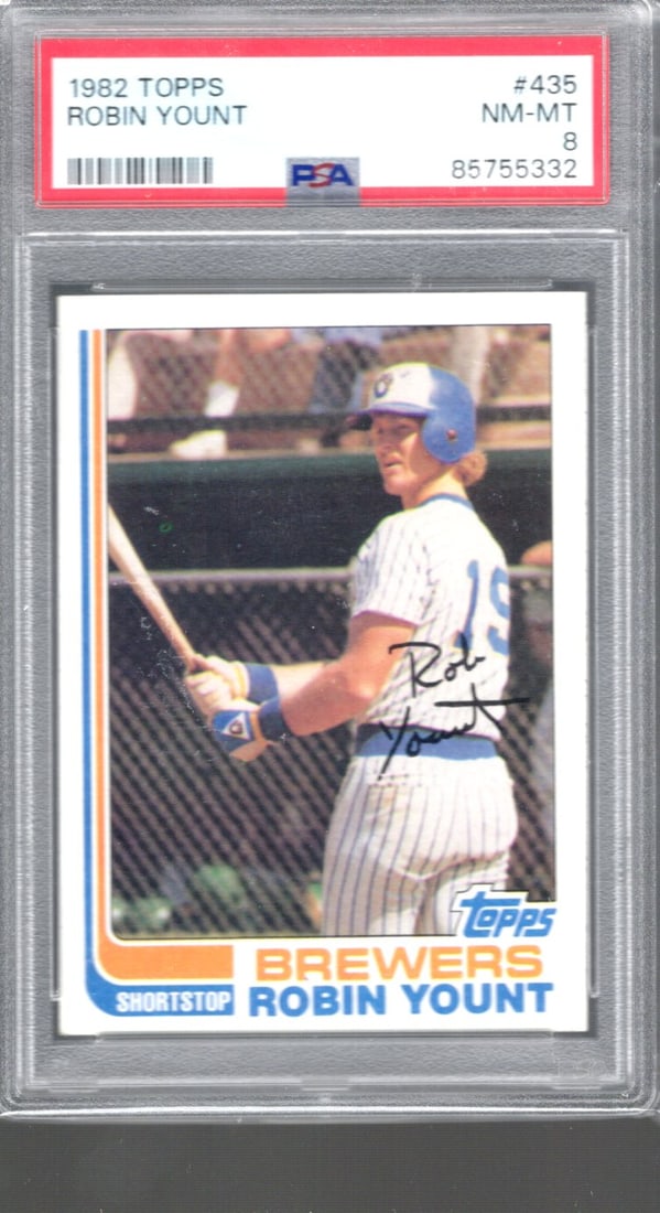 Robin Yount 1982 Topps #435 PSA 8 (1 of 2)