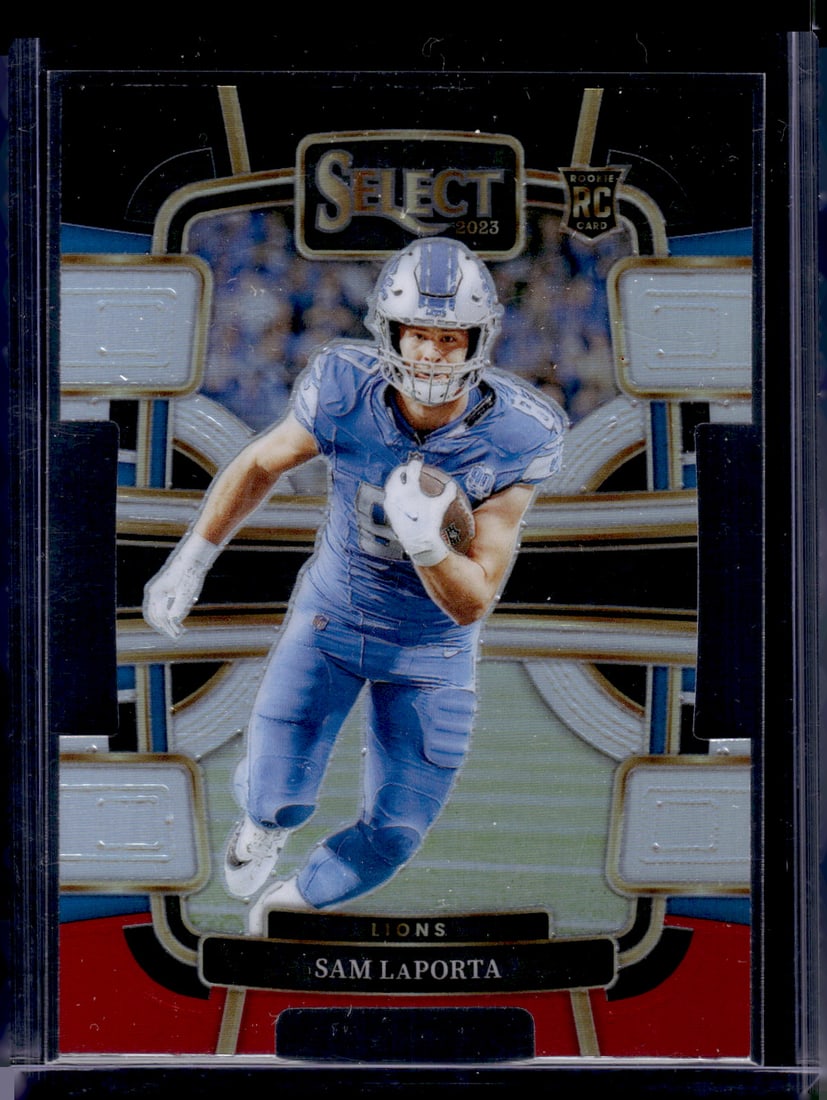 Sam LaPorta Black/Red Prizm Die Cut RC 2023 Panini Select #35 (1 of 2)