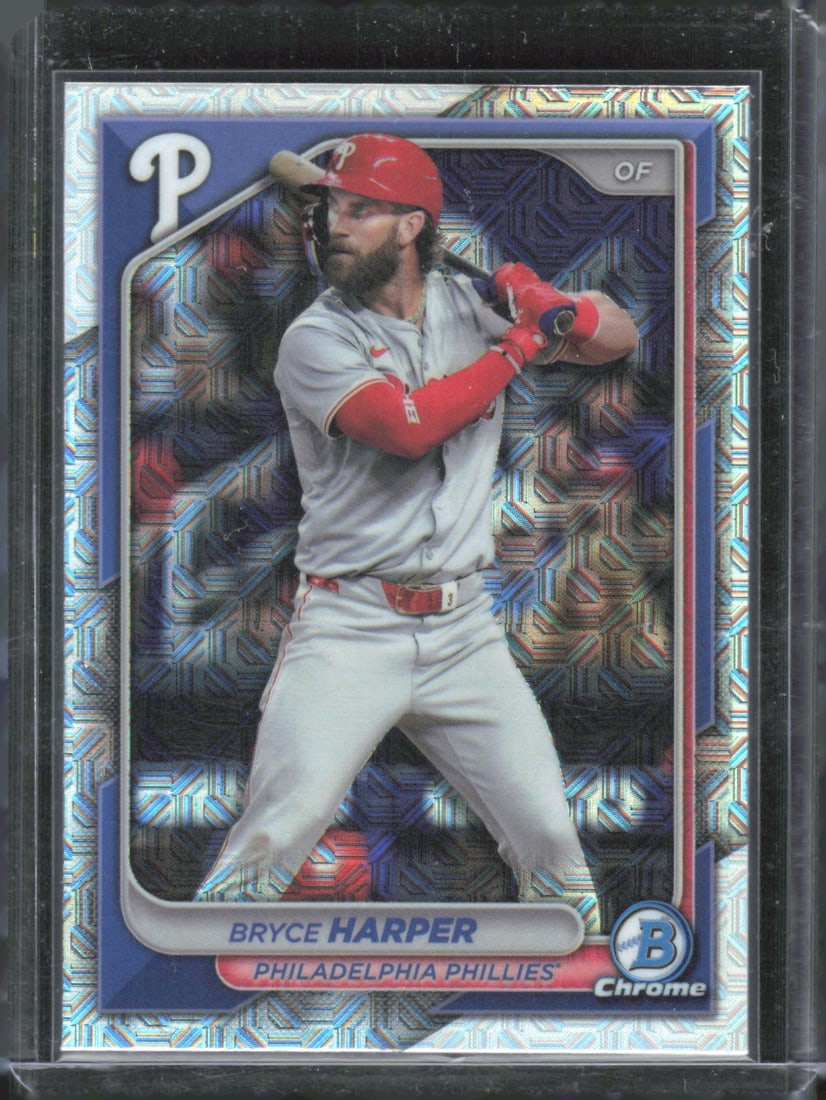 2024 Bowman Chrome #40 Bryce Harper Mojo Refractors (1 of 2)