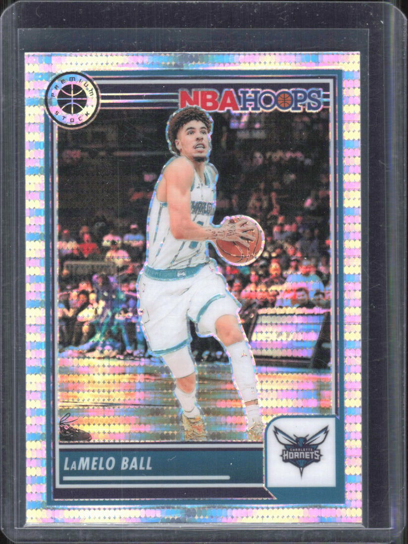 2023-24 Panini Premium Stock #240 LaMelo Ball Pulsar Prizm: 2023-24 Panini Premium Stock #240 LaMelo Ball Pulsar Prizm
