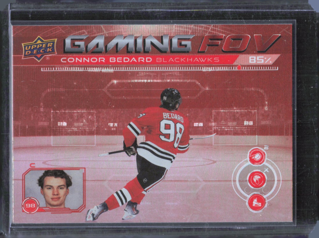 2024-25 Upper Deck Series 1 Connor Bedard Gaming FOV GFOV-5 (1 of 2)