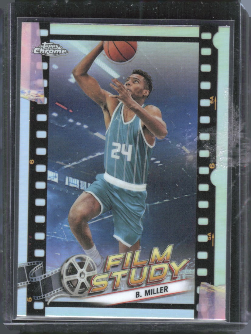 2023-24 Topps Chrome #FS-14 Brandon Miller Rookie Card Refractor Film Study (1 of 2)