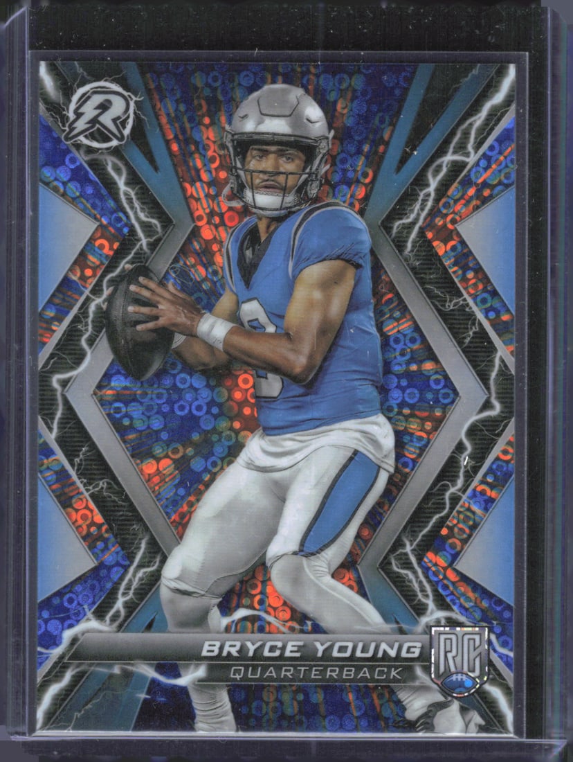 2023 Topps Composite #97 Bryce Young Resurgence Blue and Orange Spark: 2023 Topps Composite #97 Bryce Young Resurgence Blue and Orange Spark