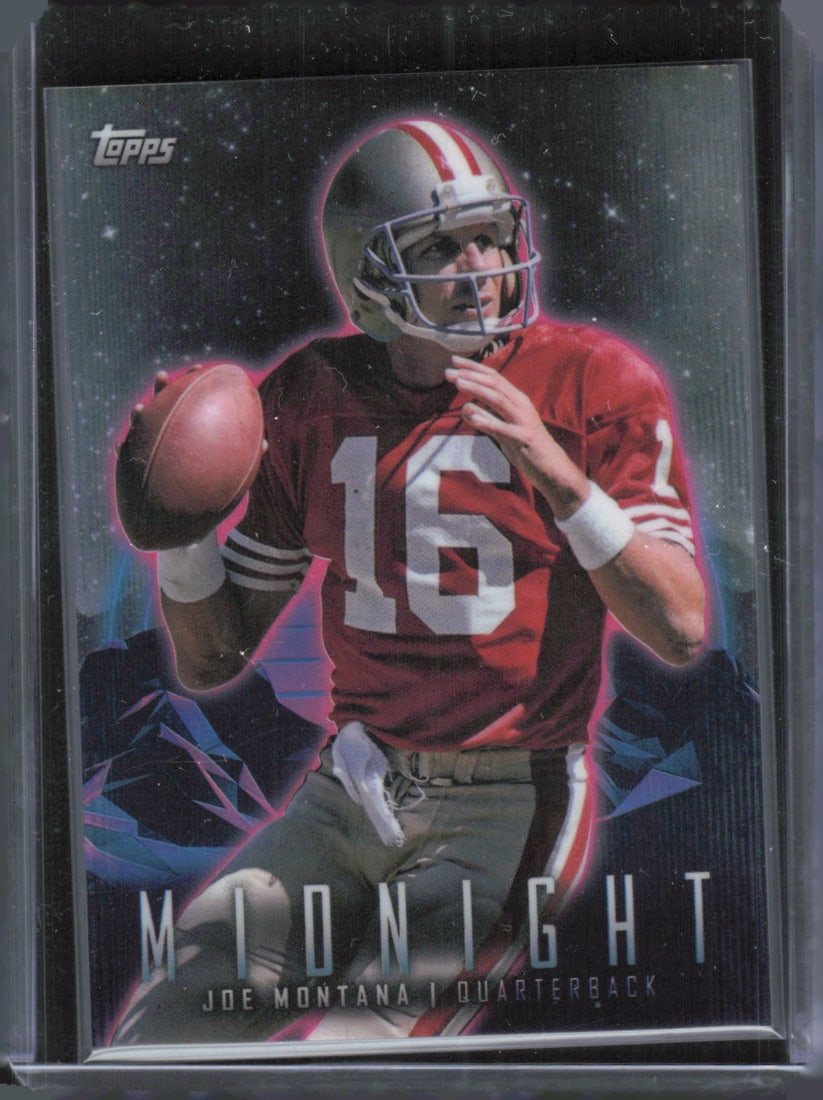2023 Topps Composite #345 Joe Montana Midnight Refractor (1 of 2)