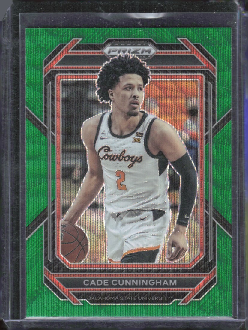 2023 Panini Prizm Draft Picks #65 Cade Cunningham Green Wave Prizm: 2023 Panini Prizm Draft Picks #65 Cade Cunningham Green Wave Prizm