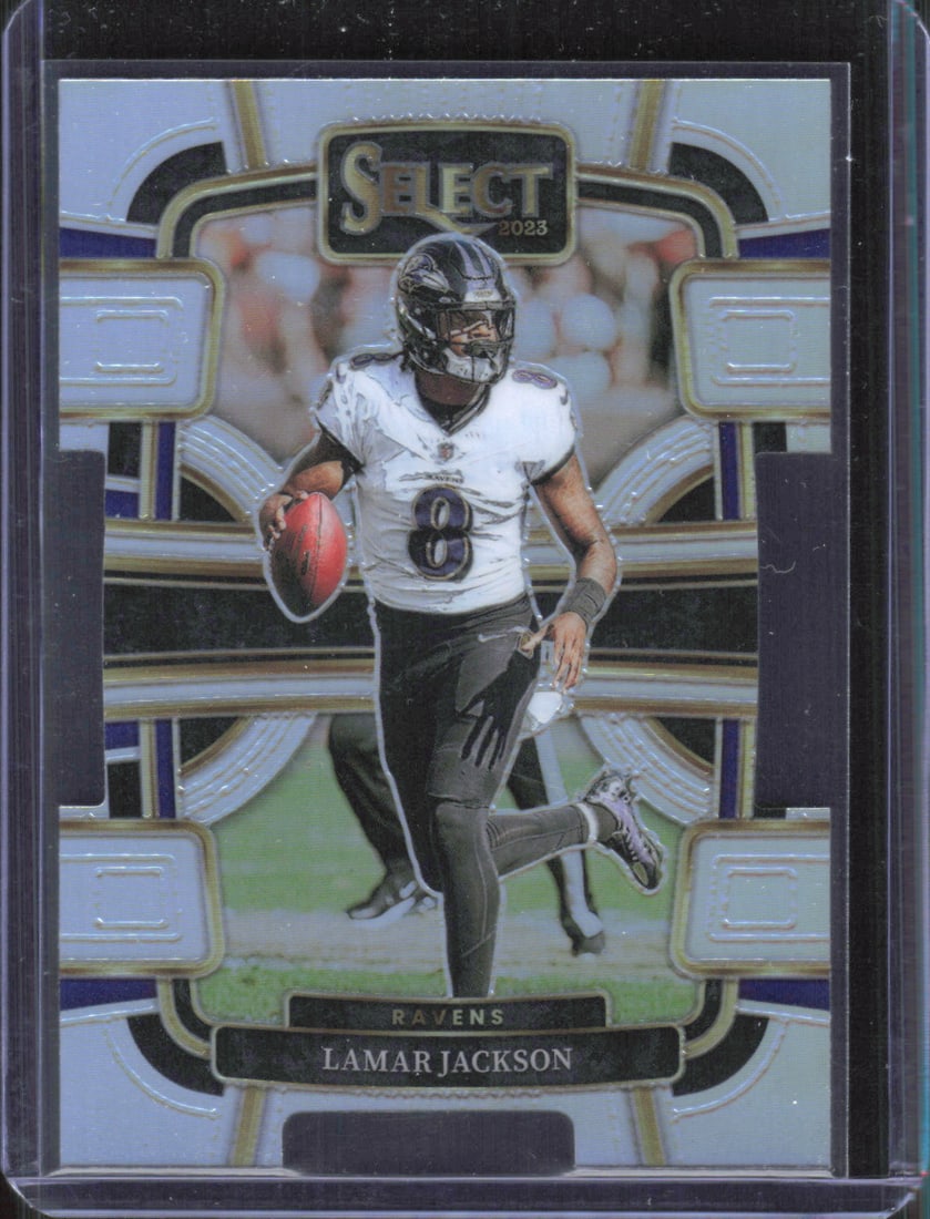 2023 Panini Select #7 Lamar Jackson Silver Die-Cut Prizm (1 of 2)