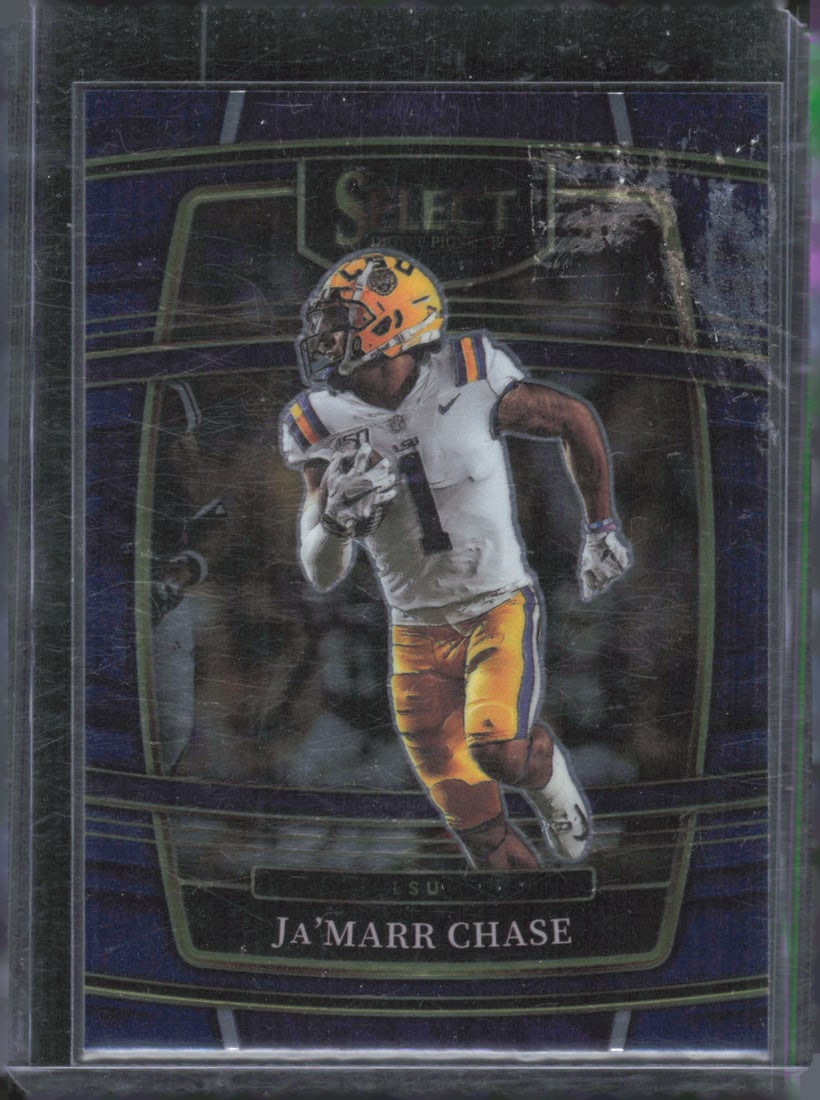 2022 Panini Select Draft Picks #82 Ja'Marr Chase Blue (Retail Base) (1 of 2)