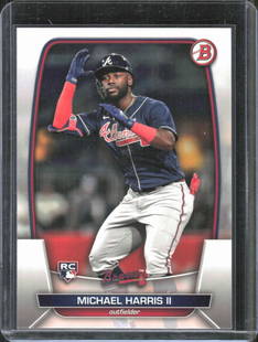 2023 Bowman #76 Michael Harris II Rookie Card: 2023 Bowman #76 Michael Harris II Rookie Card