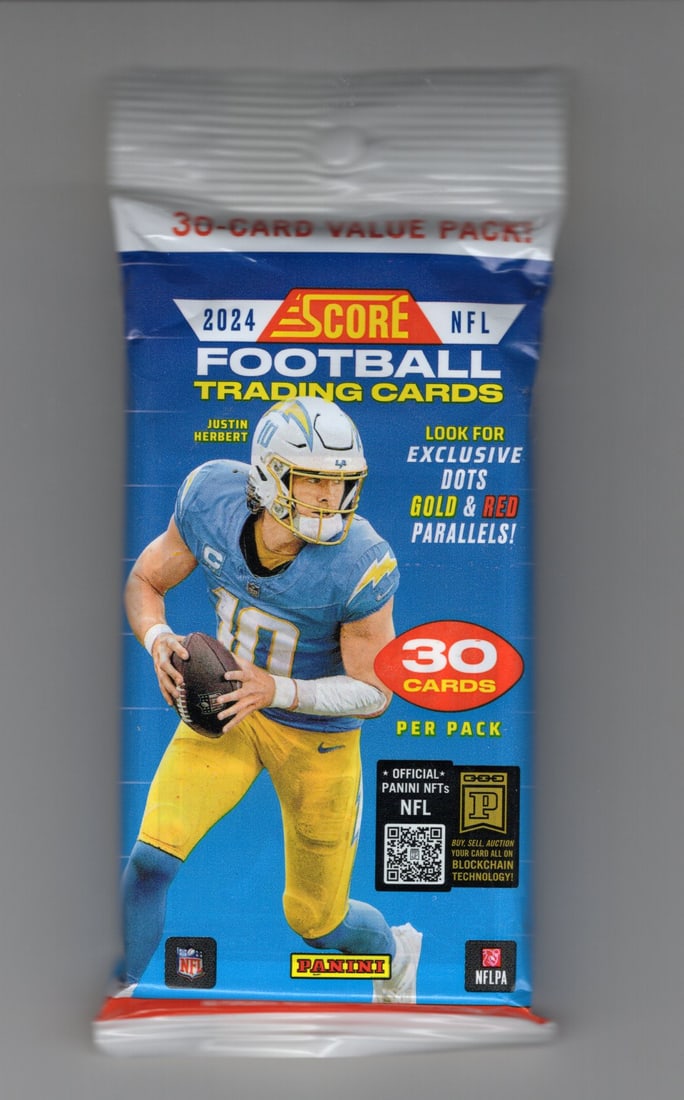 2024 Score Football Hanger Value Fat Pack - Jayden Daniels, Bo Nix, Drake Maye, & Caleb Williams: 2024 Score Football Hanger Value Fat Pack - Jayden Daniels, Bo Nix, Drake Maye, & Caleb Williams