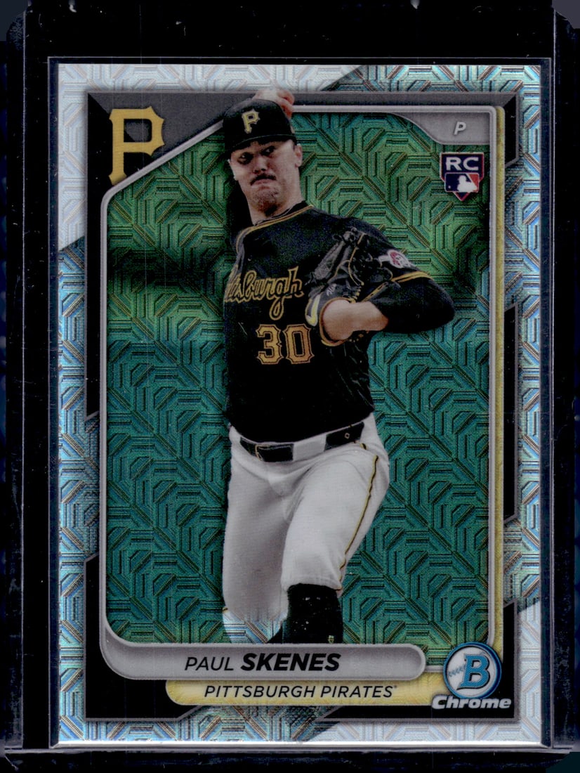 Paul Skenes Mojo Refractor RC 2024 Bowman Chrome #31 (1 of 2)