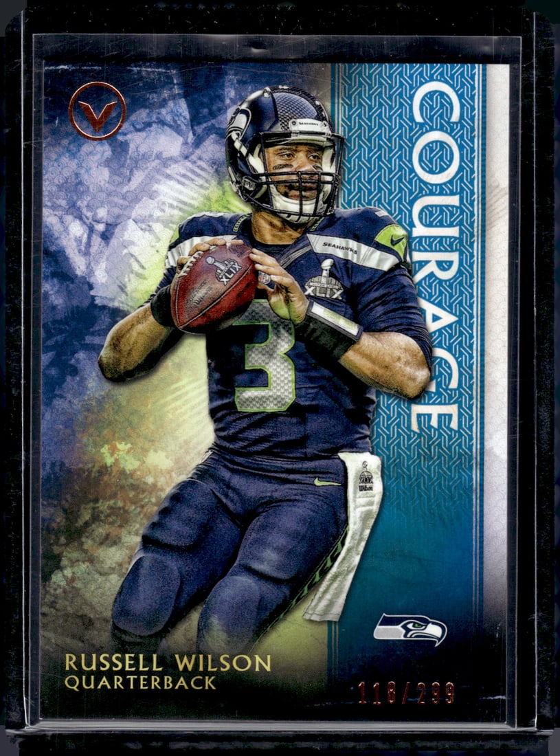 Russell Wilson Courage /299 2014 Topps Valor #3: Russell Wilson Courage /299 2014 Topps Valor #3