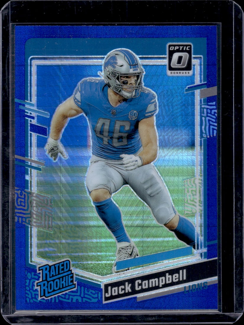 Jack Campbell Blue Hyper Prizm RC 2023 Donruss Optic #235: Jack Campbell Blue Hyper Prizm RC 2023 Donruss Optic #235