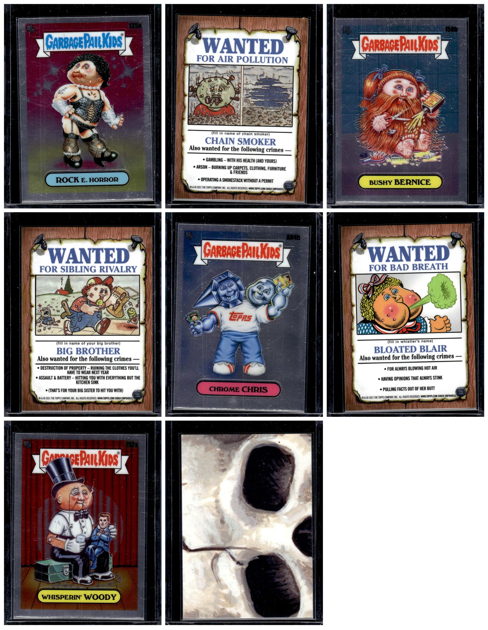 4 - 2022 Garbage Pail Kids Chrome Cards: 4 - 2022 Garbage Pail Kids Chrome Cards