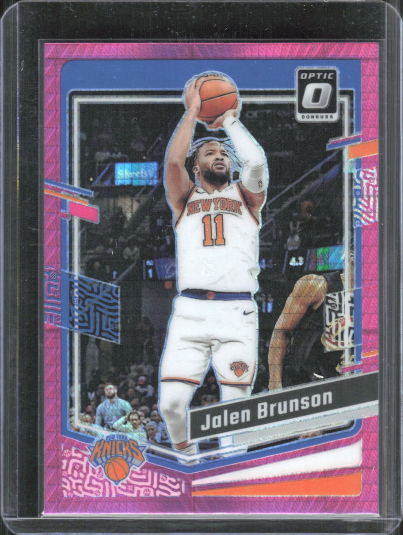 2023-24 Donruss Optic #158 Jalen Brunson Pink Hyper Prizm (1 of 2)