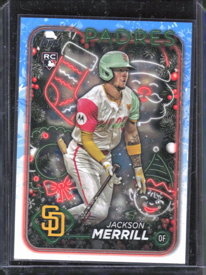 2024 Topps Holiday #H160 Jackson Merrill Rookie Card: 2024 Topps Holiday #H160 Jackson Merrill Rookie Card